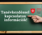 Tanévkezdéssel kapcsolatos információk