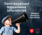 Tanévkezdéssel kapcsolatos információk