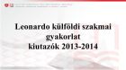 Leonardo külföldi szakmai gyakorlat kiutazói 2013-2014