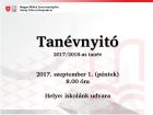 Tanévnyitó 2017/2018